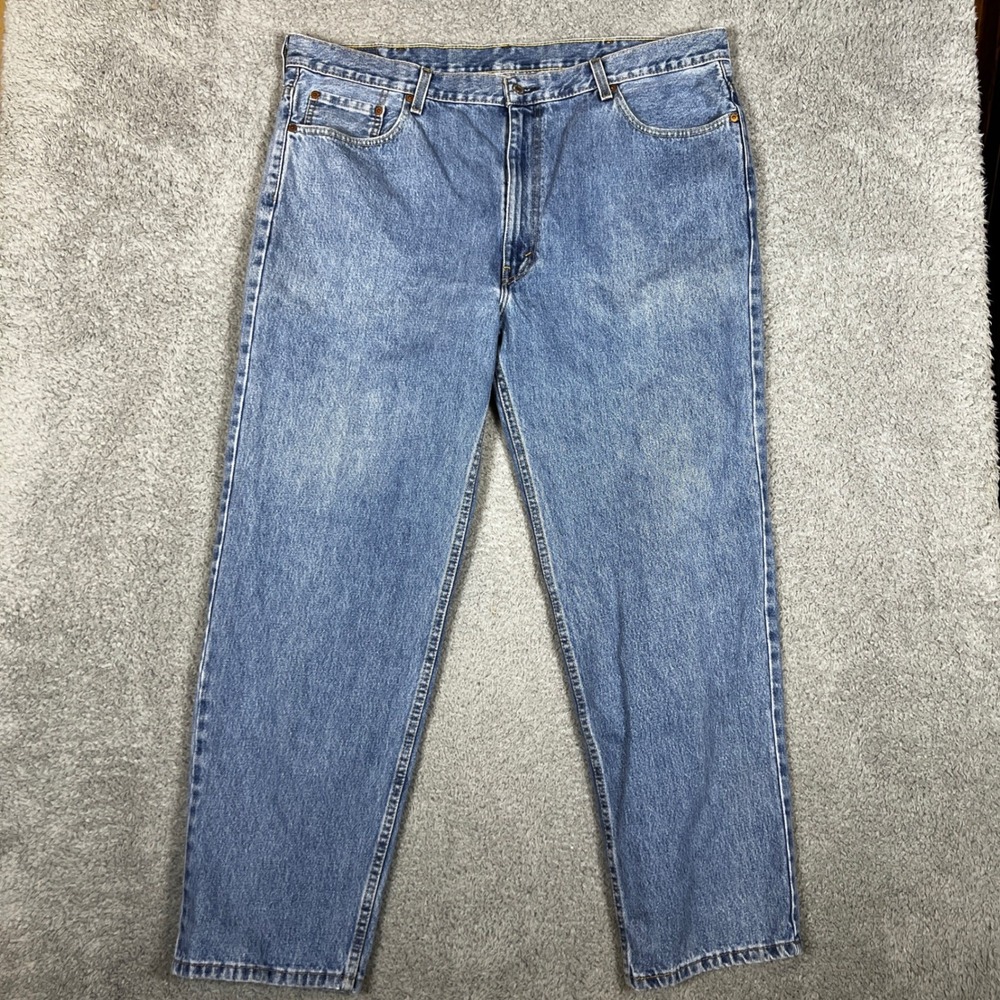 Levi's 550 Relaxed Fit Jeans Mens 44x32 Blue Excellent Tapered Leg Denim - Picture 3 of 9